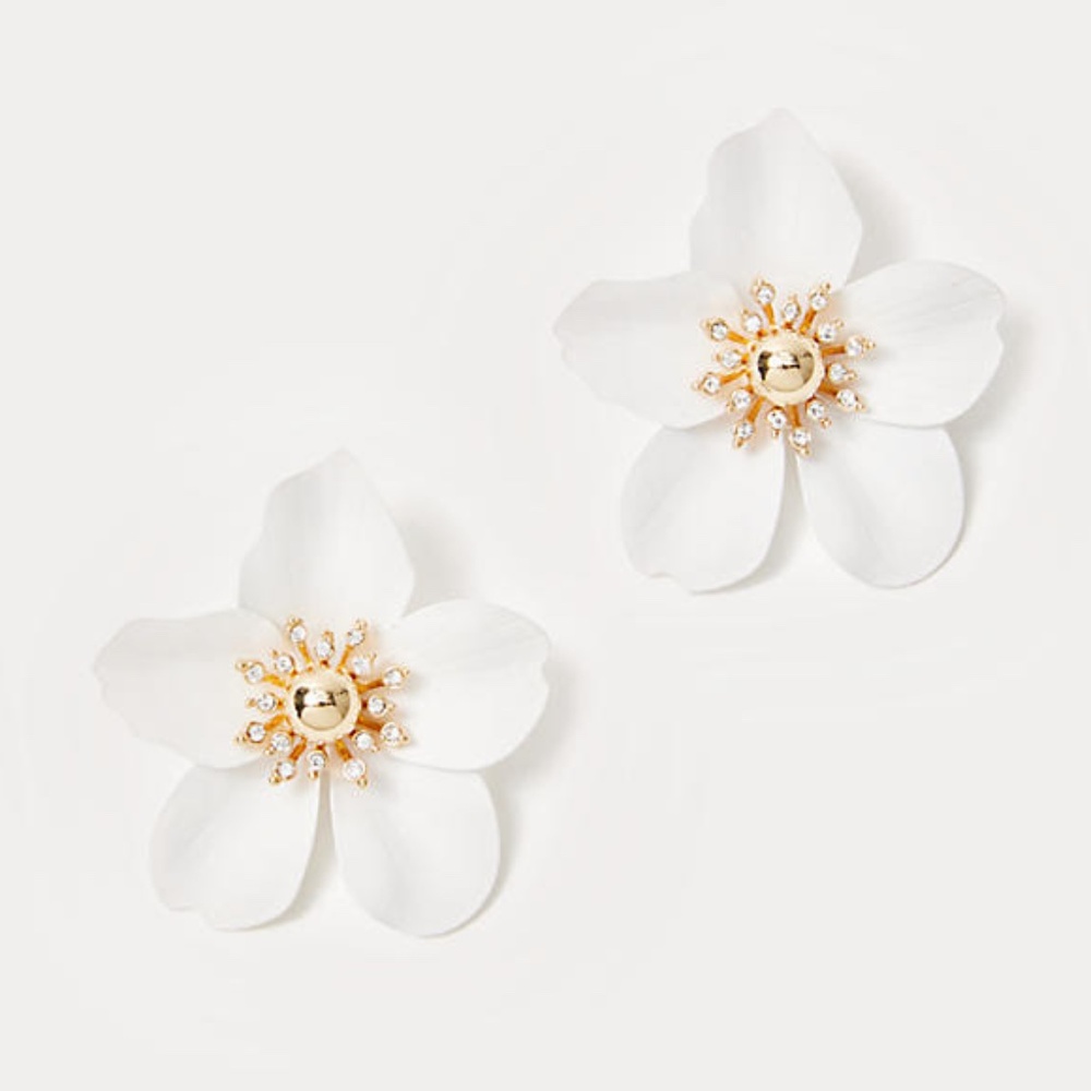 NWT! Lilly Pulitzer - Oversized Orchid Earrings